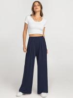 Pantalones de Moda para Mujer de Cintura Alta y Sólida Pantalones Anchos para Primavera Otoño - details 19