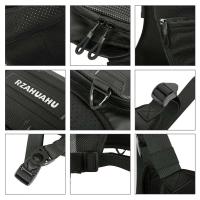 Bolsa deportiva Fanny Pack Bolsa táctica grande para el pecho Correa ajustable Transpirable para entrenamientos Ejercicio - details 7