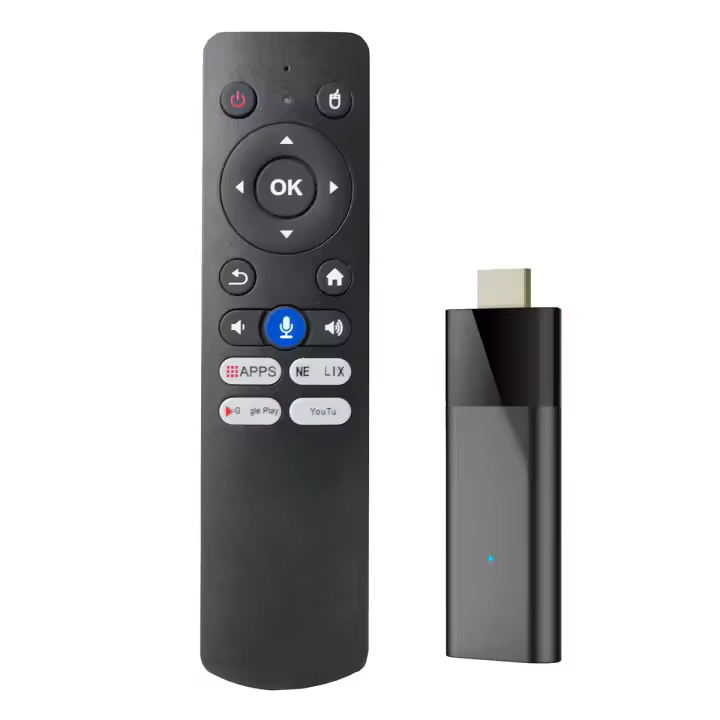 Mini Dispositivo de TV inteligente Q6, dispositivo con control remoto por voz, Bluetooth, Android 10, 2GB + 8GB, WiFi 2,4G + 5G + BT4.0, H313, PK DQ03 - 1