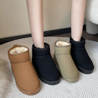 Botas de nieve de ante de vaca para mujer, botines cálidos con felpa gruesa, para clima frío, novedad de invierno, 2023 - details 6