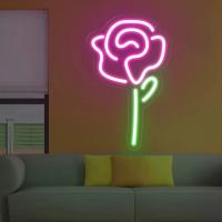 Flores Letrero LED de neón Decoración de pared Ramo de flores Rosa floreciente Luz de neón Dormitorio Tienda de flores Hogar Tienda de bodas Tablero LED, luz de neón de cráneo - details 3