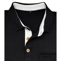 Camiseta Polo Básica de Manga Larga con Solapa para Hombre - details 20