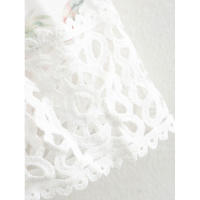 OUWU- Vestido De Mujer De Manga Larga Con Cuello Peter Pan, Detalles De Encaje Con Estampado Floral Y Cinturón Para Un Look Elegante Y Moldeado - details 11