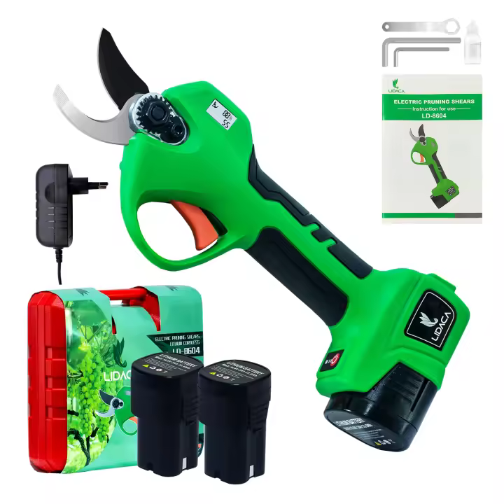 Bonsái-tijas eléctricas de podar, Lidaca-8604 con batería, Pantalla LCD, Potente, eléctrica, inalámbrica, pa - 1