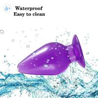 Embalaje privado SEXY Moonuo Mujer Multicolo Crystal Masturbador pantalones de cuero Dildo Saludable Suave Gel Ventosa para Big Dick Sex Toys - details 2