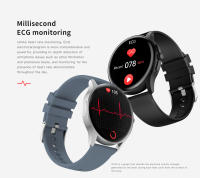 Reloj inteligente VE15 para entrenamiento de respiración, dispositivo con función de linterna, detección ECG, fotografía remota, llamadas por Bluetooth, novedad de 2024 - details 2