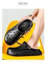 Agujero zapatos de los hombres de verano nuevo desgaste sandalias deportes zapatos de playa sandalias de los hombres de un pie medio bolsa de apoyo cabeza - details 14