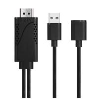 Cable adaptador USB hembra a macho Compatible con HDTV, convertidor de pantallas de proyector de TV Digital AV HD, 1080P, 2 en 1 - details 0
