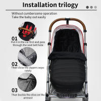 Saco de dormir para cochecito de bebé, cojín a prueba de viento para recién nacido, carrito de invierno, bolsas de coche para bebés - details 5