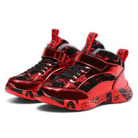 Zapatos para correr de invierno para niños, zapatos informales antideslizantes e impermeables, zapatillas de deporte cálidas y de algodón, zapatos deportivos de Trekking a la moda para adolescentes - details 14