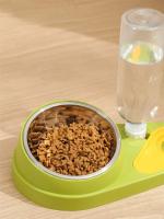 Cuenco piezas para gatos, comedero para mascotas, tazón de comida para perros y gatos, dispensador de agua, tazón doble, plato a - details 5