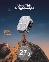 Luces de bicicleta ultra delgadas, luces de bicicleta recargables delanteras y traseras, luz de bicicleta de 4+6 modos, luces de ciclo impermeables IP65 para seguridad vial - details 1