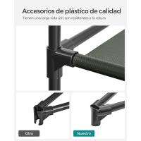 Armario Plegable de Tela 4 Barras, 4 Bolsillos Laterales, Almacenamiento, Negro RYG094B02 - details 30