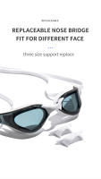 Gafas de natación antivaho profesionales para adultos, gafas de silicona impermeables galvanizadas, protección UV, gafas de natación para hombres - details 7