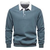 Sudaderas con cuello tipo Polo para hombre, ropa informal y Social, sudaderas de algodón de calidad, nuevo diseño de moda de otoño, 2025 - details 3