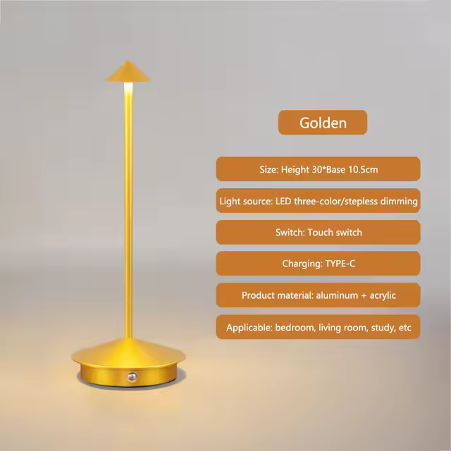 Luz de escritorio LED táctil recargable - 1