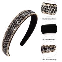 Diademas EWENSOO de Pulsera de Cristal Brillante y Perla Accesorio de Cabello de Moda para Mujeres - details 11