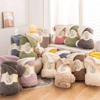 Manta suave a cuadros para adultos y niños, edredón de felpa, colcha cálida de invierno para camas, sofá y cama - details 0