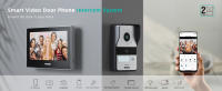 TMEZON Videoportero WiFi 2 Hilos,1080P IP Sistema de intercomunicación con 7 zoll Monitor de Pantalla táctil y Timbre con Cable,Desbloqueo por aplicación/Tarjeta,Instantánea/Grabación,Tuya Smart - details 0