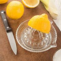 Exprimidor de limón transparente de vidrio duradero, exprimidor Manual de naranja, suministros de barra, herramienta de fruta - details 1