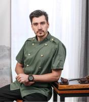Uniformes de Chef de alta calidad para hombre, ropa de manga larga y corta, 3 colores, novedad de 2023 - details 4