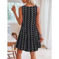 Nuevo vestido de verano con escote en V, tirantes y estampado para vacaciones. - details 10