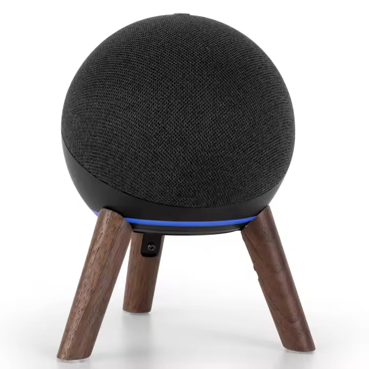 Soporte de madera Real para Echo Dots, soporte de montaje para decoración de habitación, regalo, 4. ª y 5. ª generación - 1