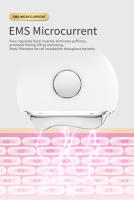 Tendencias de belleza facial Mini masajeador Facial eléctrico Gua Sha masajeador de raspado galvánico máquina de Estiramiento Facial dispositivo de belleza frío caliente - details 7