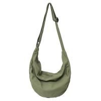 Bolso Bandolera De Lona Sólida Para Mujer Gran Capacidad Bolso De Compras Y Estudiante Bolso De Hombro Unisex Para Escuela - details 41