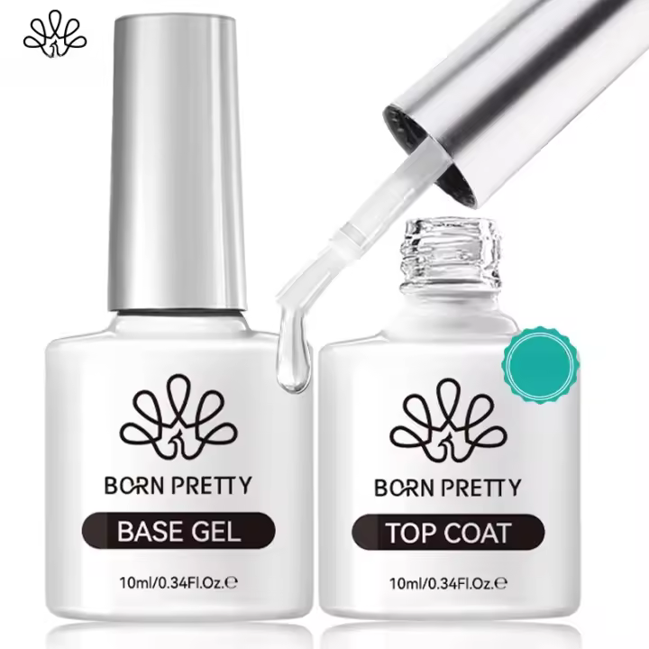 Esmalte de Uñas de Gel Semi-permanente Top Coat y Base de Alta Calidad 10ml Belleza en Tus Manos - 1
