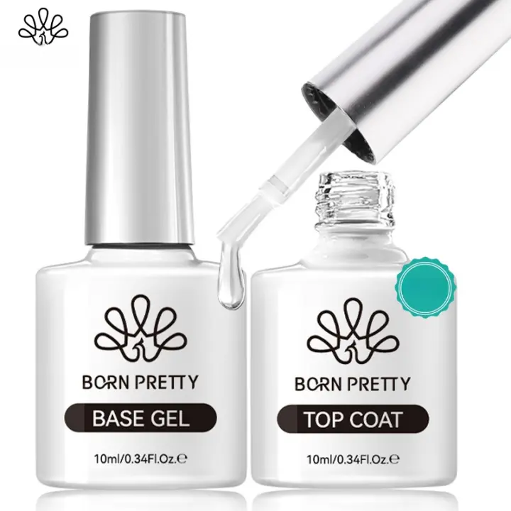 Esmalte de Uñas de Gel Semi-permanente Top Coat y Base de Alta Calidad 10ml Belleza en Tus Manos - 1