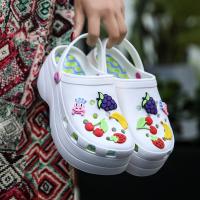 Sandalias clásicas blancas para mujer, zuecos de jardín, zapatos de playa informales, hogar - details 2