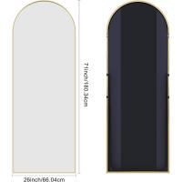 Espejo de Pie Curvado Grande Espejos de Pared con Marco de Aluminio 161 x 52 cm - details 39