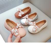 Zapatos de cuero para niñas, mocasines planos de cuero PU suave para niños, mocasines sin cordones con lazo de cinta, princesa dulce, sencillo, clásico, talla 21-34, nuevo - details 2