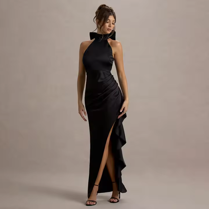 Vestido dividido, nuevo vestido de banquete de moda para mujer. - 1