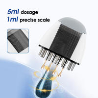 Masajeador eléctrico para el cuero cabelludo y la cabeza, aplicador líquido de medicina para el crecimiento del cabello, peine de aceite esencial, terapia de luz roja infrarroja, anticaída del cabello - details 3