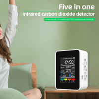 Detector de aire CO2 5 en 1 TVOC HCHO, instrumento de análisis de humedad y temperatura, Monitor portátil de calidad de dióxido de carbono - details 0