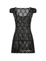 Vestido corto de encaje para mujer, minivestido con tirantes finos, Espalda descubierta, corte en A, fiesta, Y2K - details 0