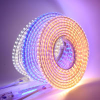 GAHADA Tira de LED Impermeable IP67 120LEDs/m Blanco Cálido Bleu Enchufe de Interruptor EU - details 4