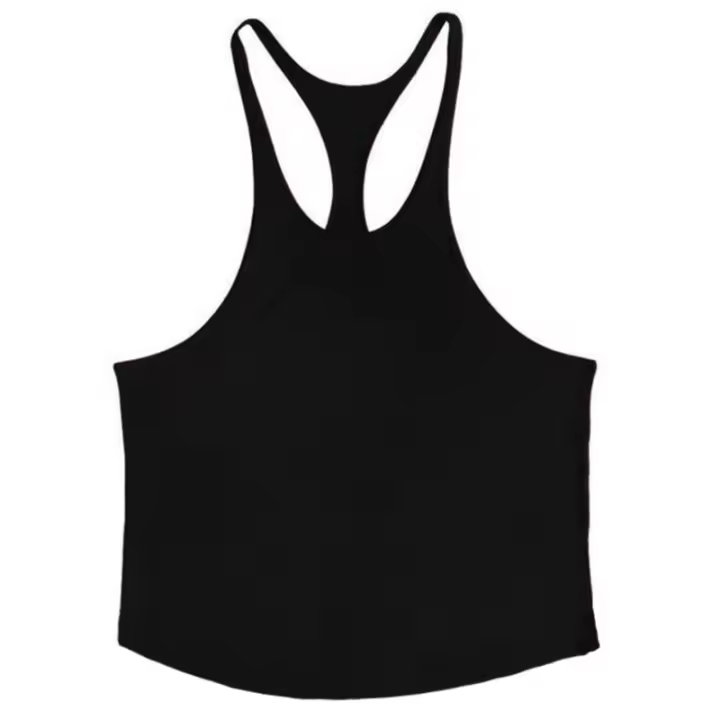 Camiseta de tirantes de gimnasio para hombre, ropa de culturismo, camiseta sin mangas de algodón, chaleco de Fitness, ropa deportiva para entrenamiento - 1