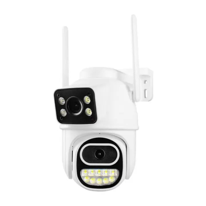 Cámara Wifi PTZ de 8MP, pantalla Dual, visión nocturna, cámara de vigilancia CCTV para exteriores, detección humana, aplicación iCSee, protección IP de seguridad - 1