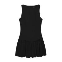 Vestido corto sin mangas de primavera con decoración de lazo de cinco colores en estilo europeo y americano - details 22