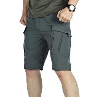 Pantalones cortos tácticos cargo con múltiples bolsillos para hombre, pantalón informal, transpirable, de secado rápido, sueltos, para verano - details 1