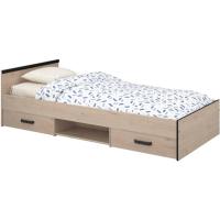 Cama Village 2 cajones 1 Hueco Color Blanco y Gris Dormitorio habitación Infantil 90x200 cm - details 9