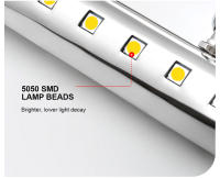 Lámpara de Pared LED Moderna PARKSON Luz de Espejo de Aluminio Industrial Volta Grande - details 8