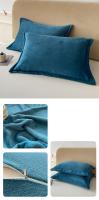 Bonenjoy-funda de almohada de terciopelo, 2 uds., funda de almohada de 48x74cm, funda de almohada suave con cremallera, funda de almohada para decoración de sofá - details 8