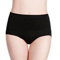 Bragas de cintura alta para mujer, ropa interior de algodón de talla grande, sólida, Sexy, sin costuras, íntima, 3 piezas por lote - details 4