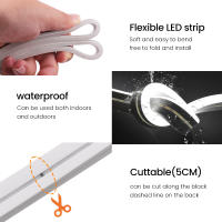 Tira Flexible de luces LED de neón, 24V, 2835, 120LED/m, señal de 5x11mm, IP67, cinta de cuerda impermeable con interruptor de atenuación táctil - details 6