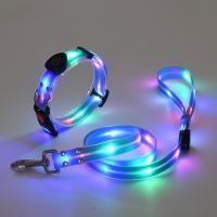Nuevo collar luminoso LED para mascotas, correa de nailon para perros con correas de pvc - details 16