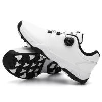 Nuevo botón de uñas fijo impermeable cómodo transpirable zapatos de golf deportivos - details 3